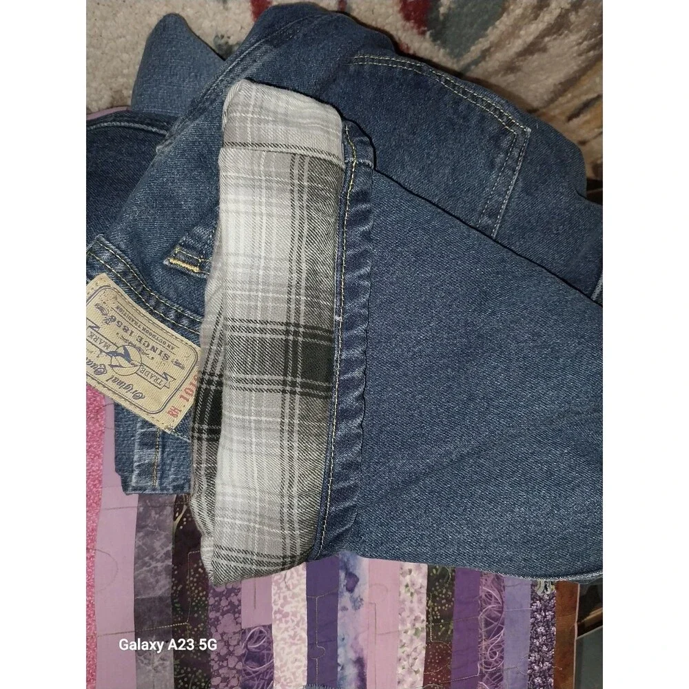Red Head Flannel Lined Jeans Dark Blue Color Size 44x30 (46x31 Actual)